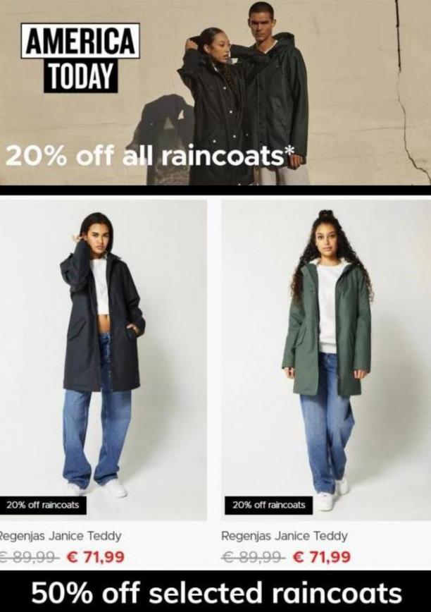 20% Off all Raincoats*. Page 5