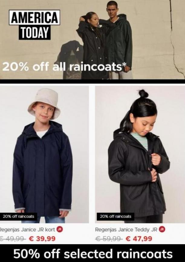 20% Off all Raincoats*. Page 6
