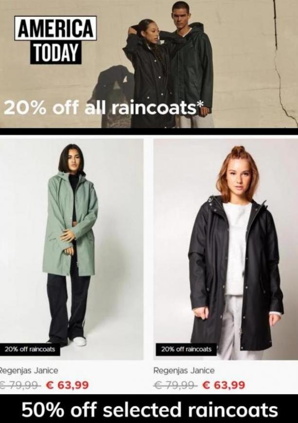 20% Off all Raincoats*. Page 3