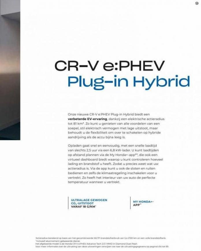 Honda CR-V e:HEV & e:PHEV — Brochure. Page 9