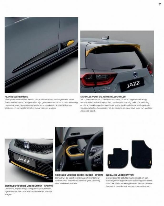 Honda Jazz e:HEV — Brochure Accessoires. Page 9