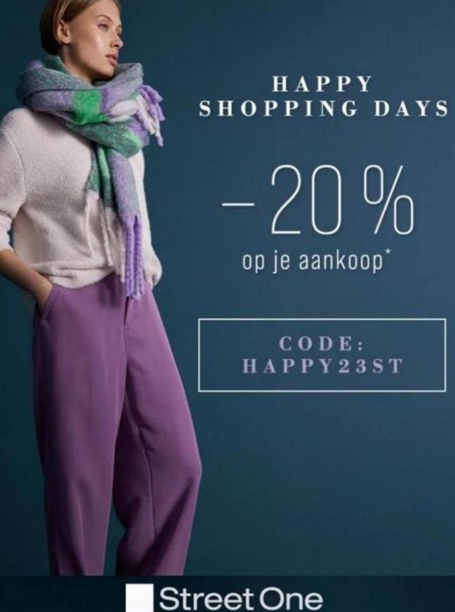 Happy Shopping Days -20% op je Aankoop*. Street One. Week 39 (2023-10-10-2023-10-10)