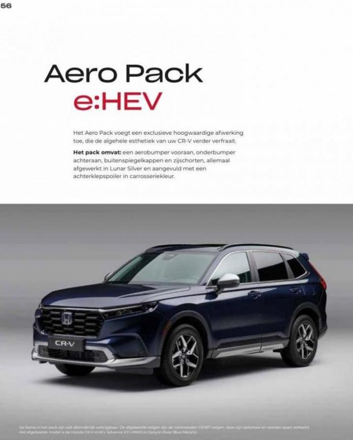Honda CR-V e:HEV & e:PHEV — Brochure. Page 56