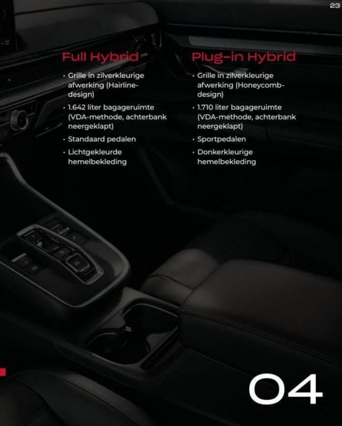 Honda CR-V e:HEV & e:PHEV — Brochure. Page 23