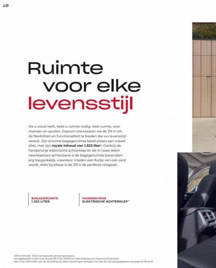 Honda ZR-V e:HEV — Brochure. Page 18