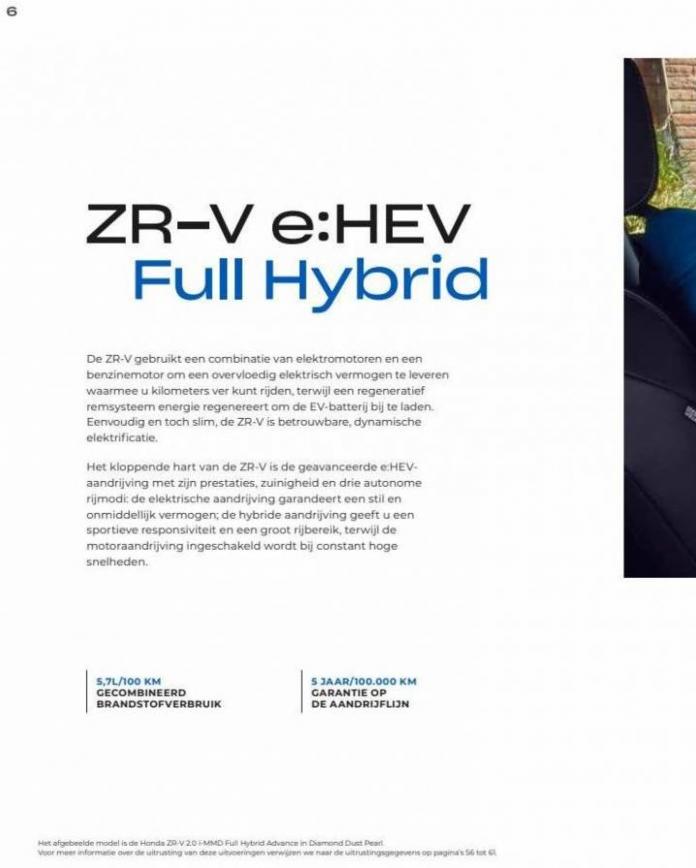 Honda ZR-V e:HEV — Brochure. Page 6