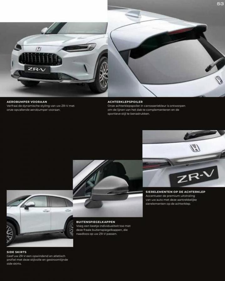 Honda ZR-V e:HEV — Brochure. Page 53