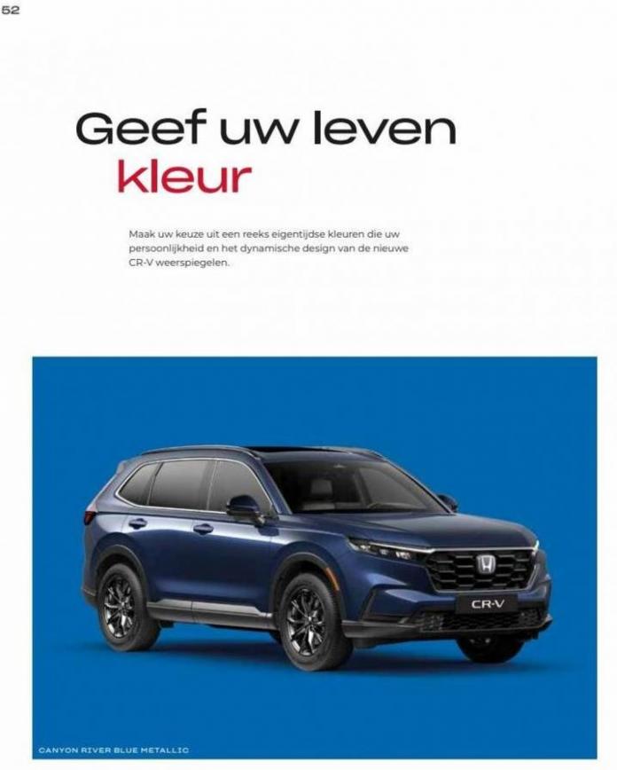 Honda CR-V e:HEV & e:PHEV — Brochure. Page 52