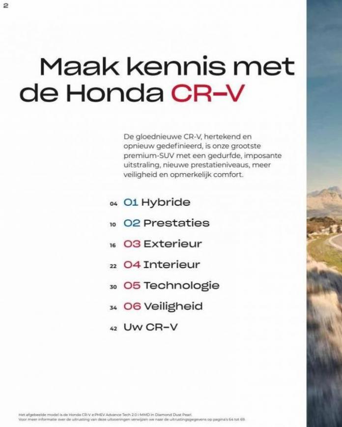 Honda CR-V e:HEV & e:PHEV — Brochure. Page 2