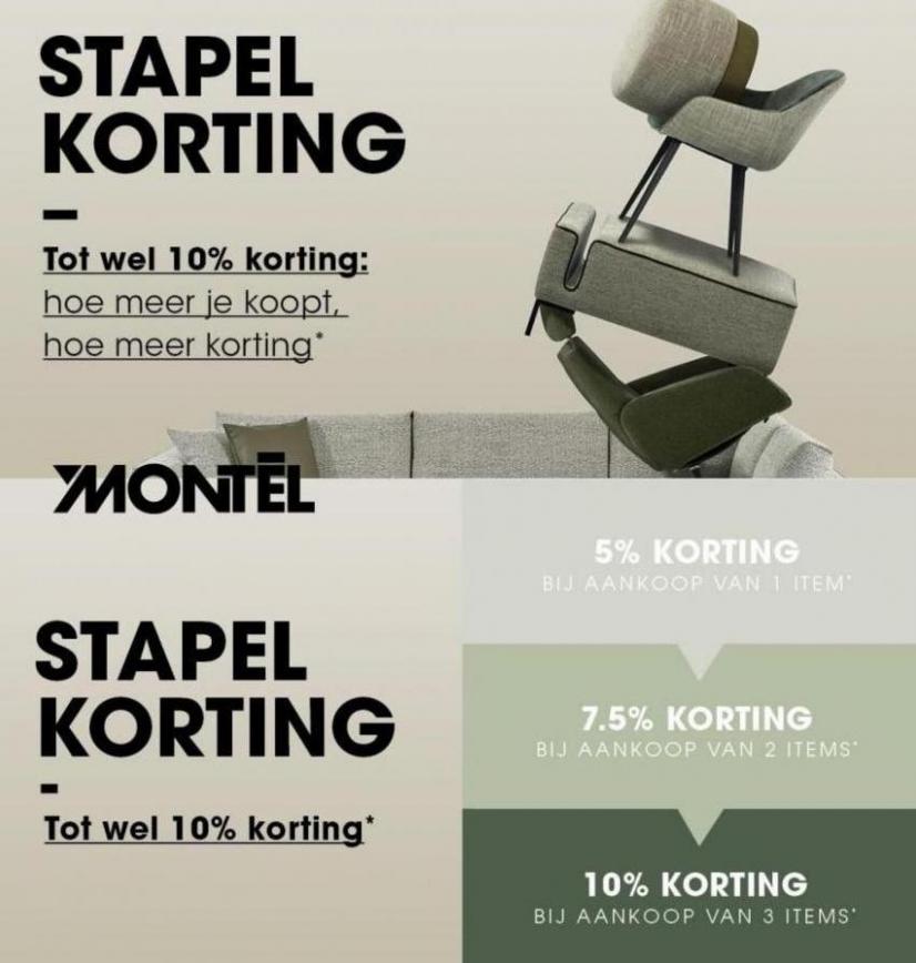 Stapel Korting Tot wel 10% Korting*. Montel. Week 41 (2023-10-23-2023-10-23)