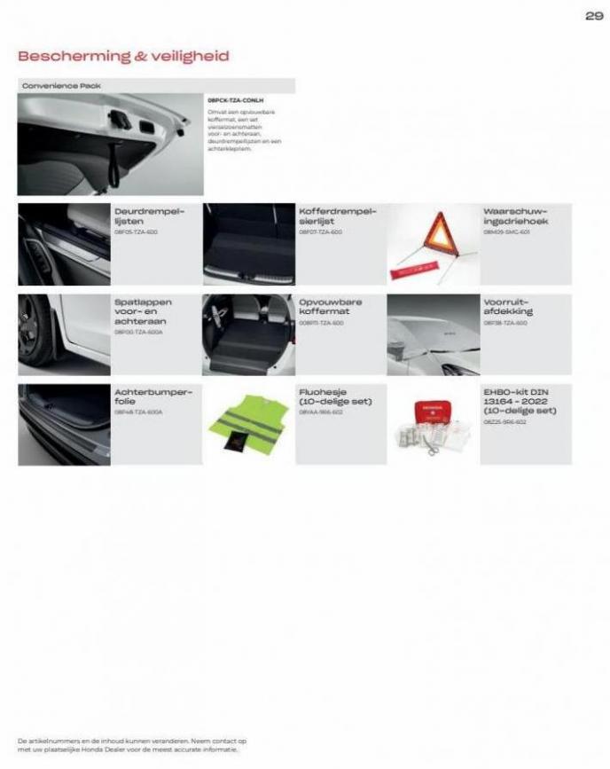Honda Jazz e:HEV — Brochure Accessoires. Page 31