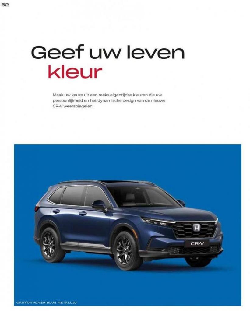 Honda CR-V e:HEV & e:PHEV — Brochure. Page 52