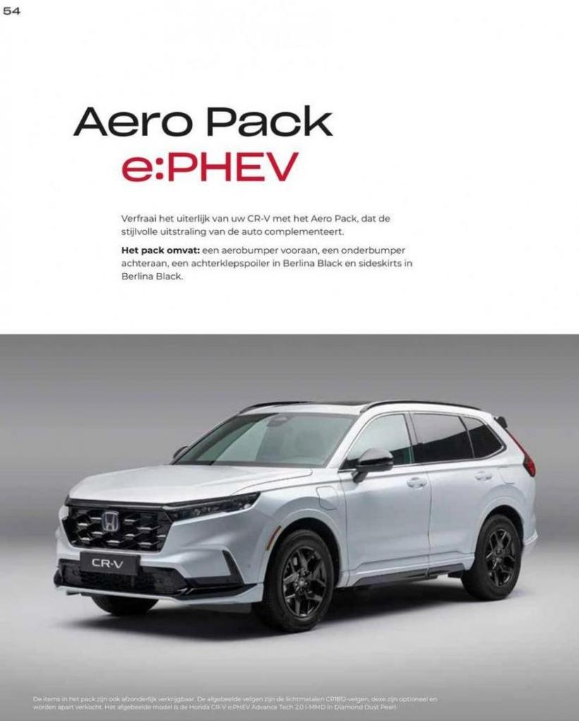 Honda CR-V e:HEV & e:PHEV — Brochure. Page 54