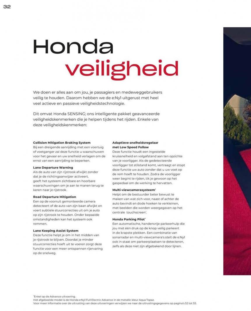 Honda e:Ny1 — Brochure. Page 32