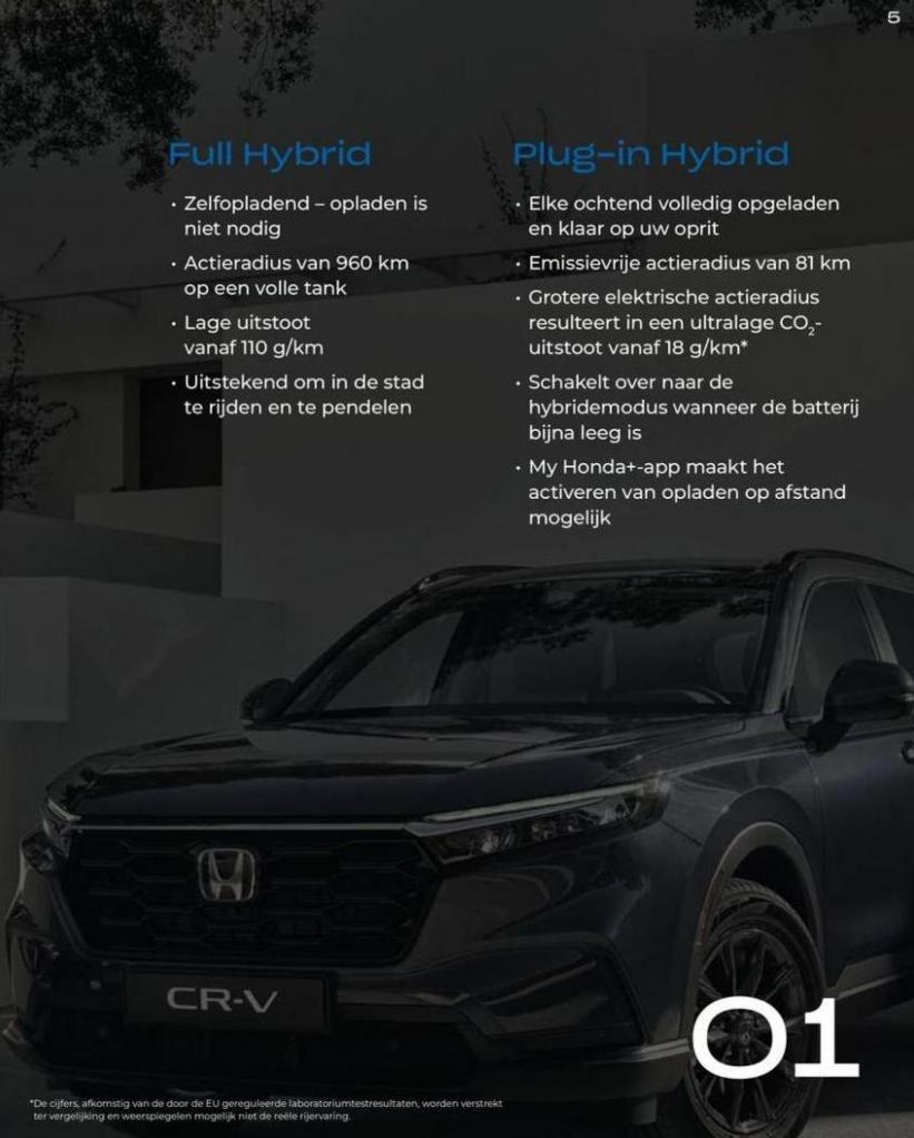 Honda CR-V e:HEV & e:PHEV — Brochure. Page 5