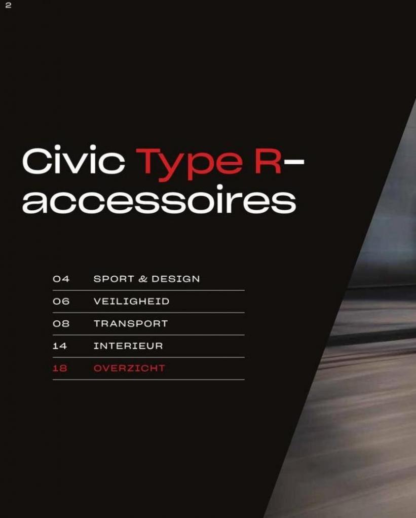 Honda Civic Type R — Brochure Accessoires. Page 2