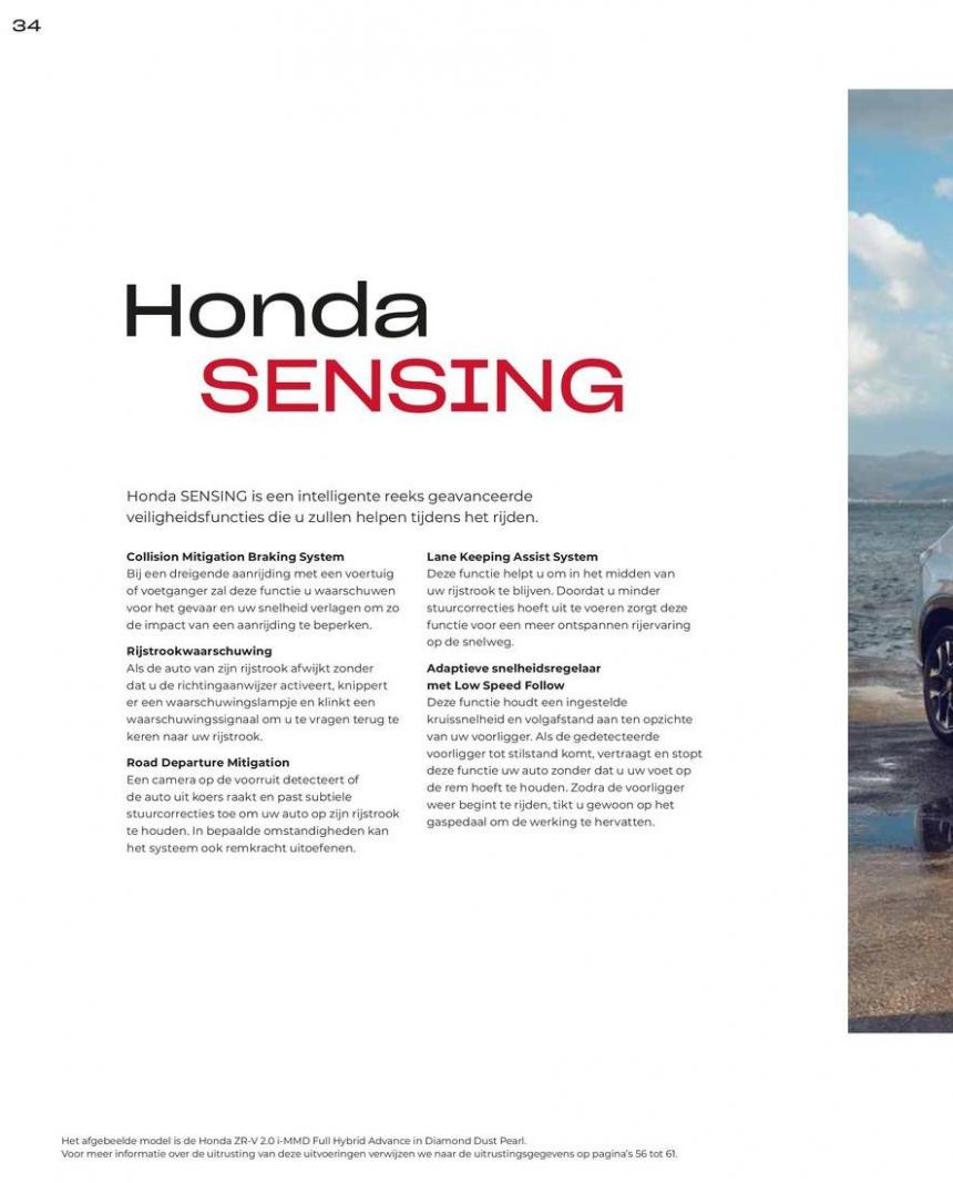 Honda ZR-V e:HEV — Brochure. Page 34