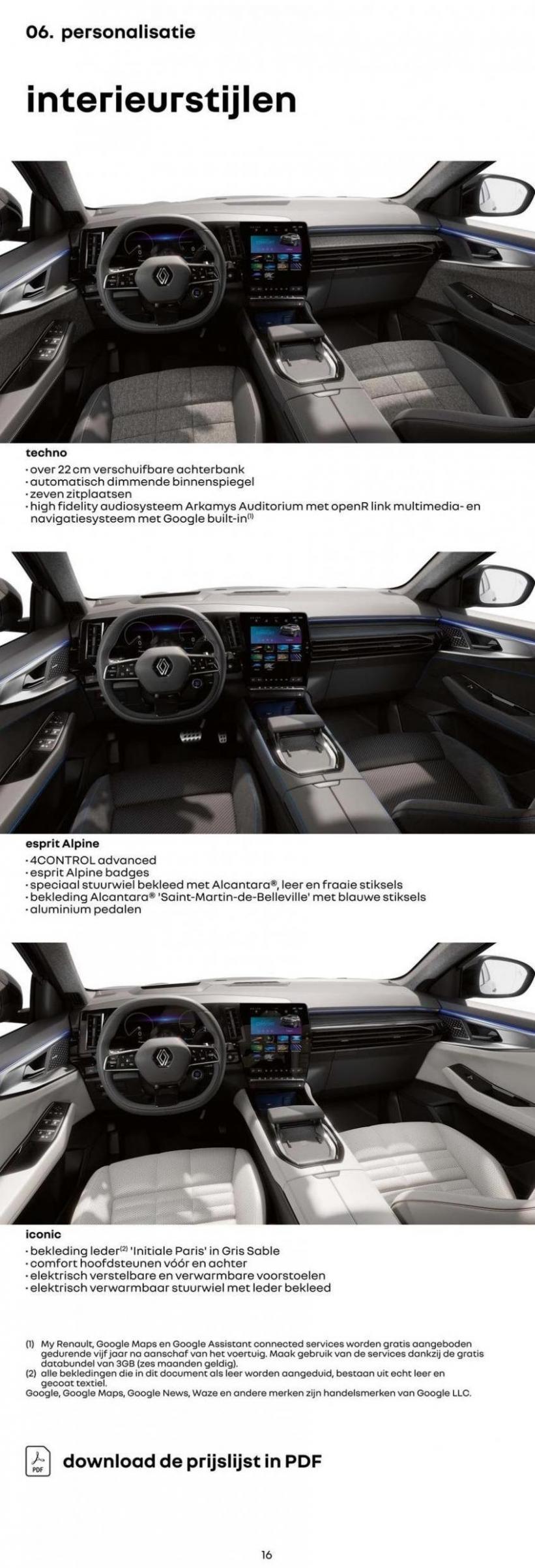 Renault Nieuwe Espace E-Tech Full Hybrid. Page 16