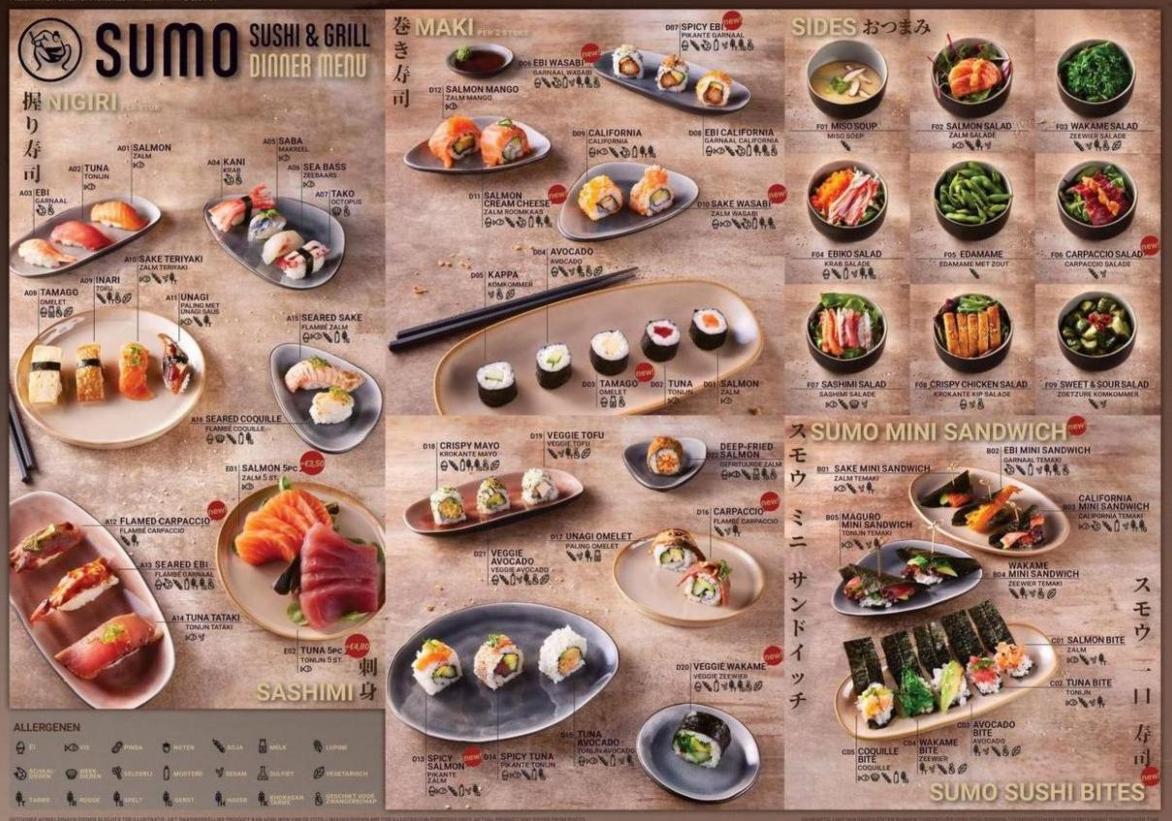 Dinner Menu. Restaurant Sumo. Week 24 (2023-11-27-2023-11-27)