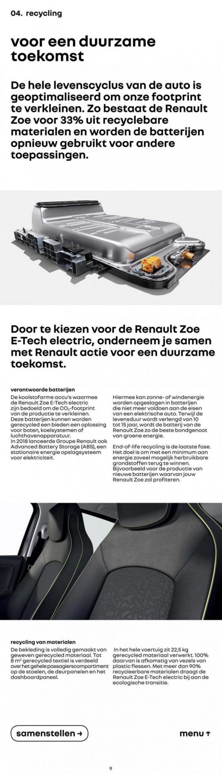 Renault Zoe E-Tech 100% Electric. Page 9