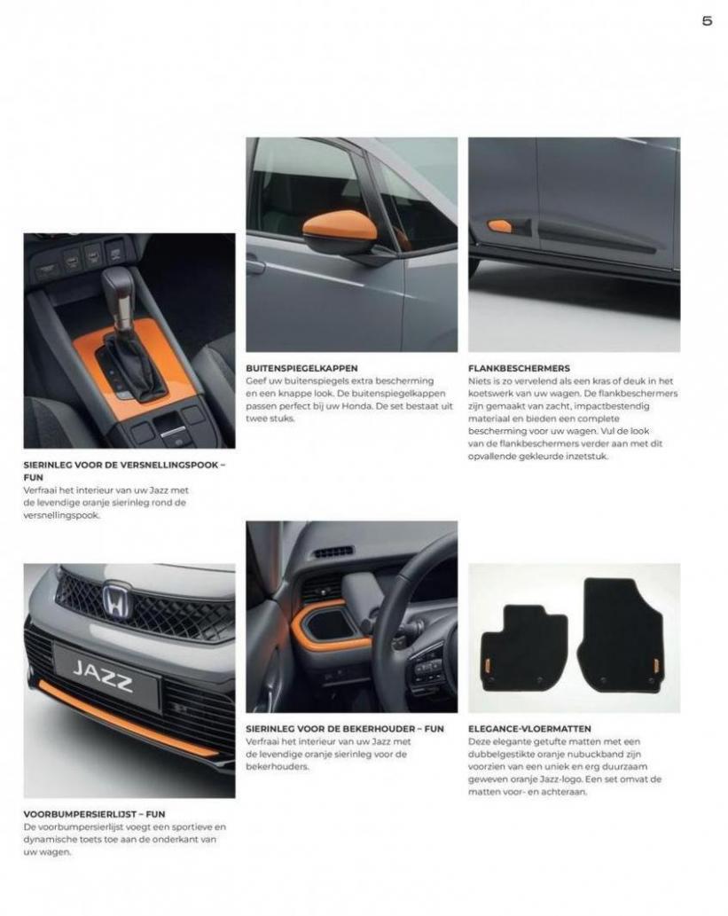 Honda Jazz e:HEV — Brochure Accessoires. Page 7