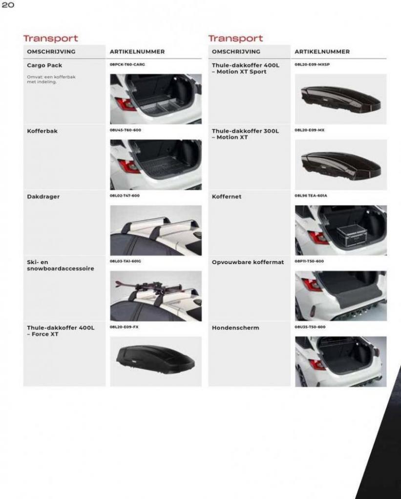 Honda Civic Type R — Brochure Accessoires. Page 20