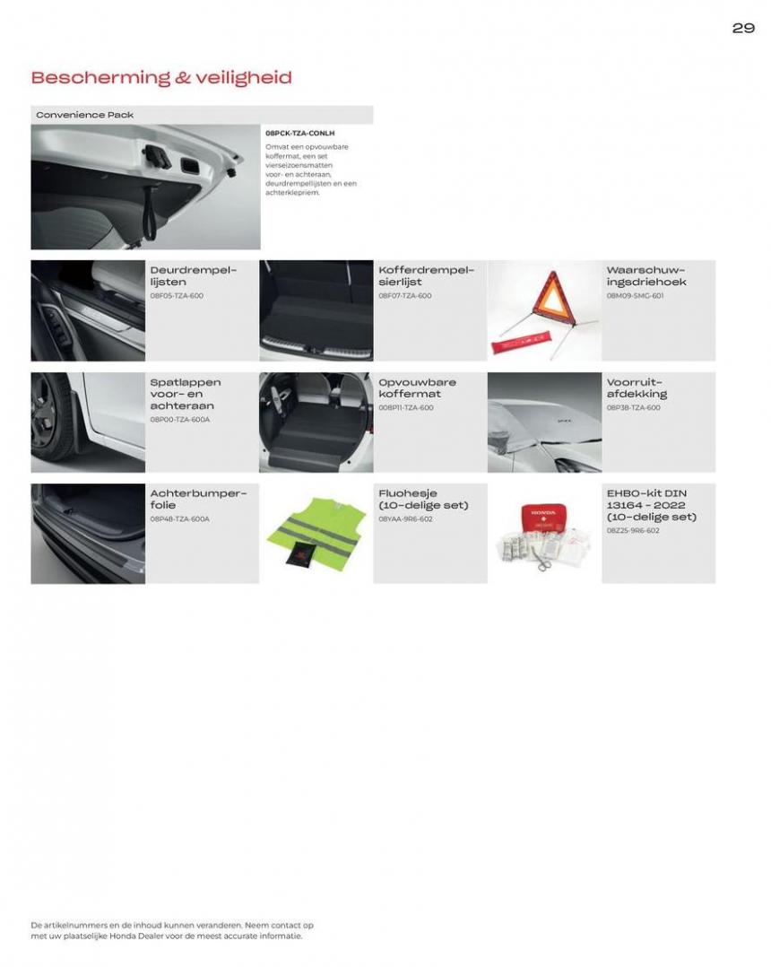 Honda Jazz e:HEV — Brochure Accessoires. Page 31