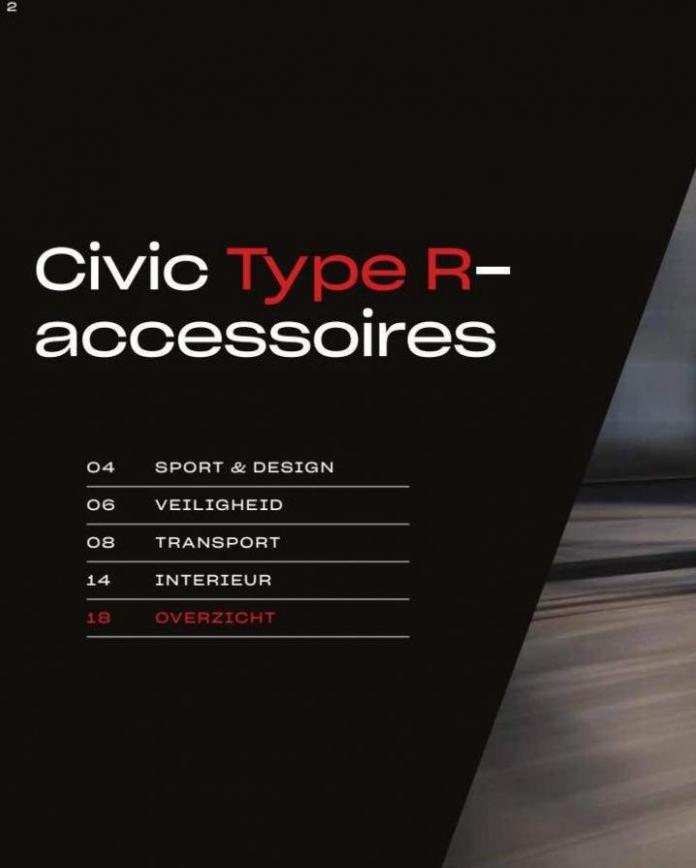 Honda Civic Type R — Brochure Accessoires. Page 2