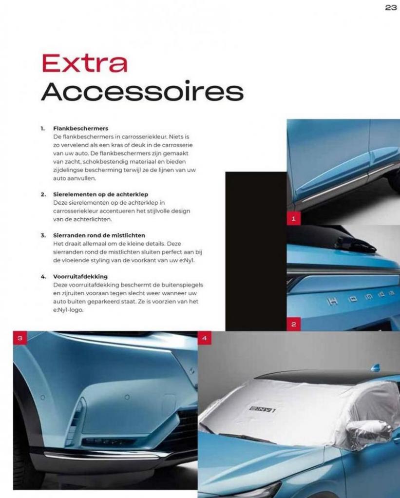 Honda e:Ny1 — Brochure Accessoires. Page 23