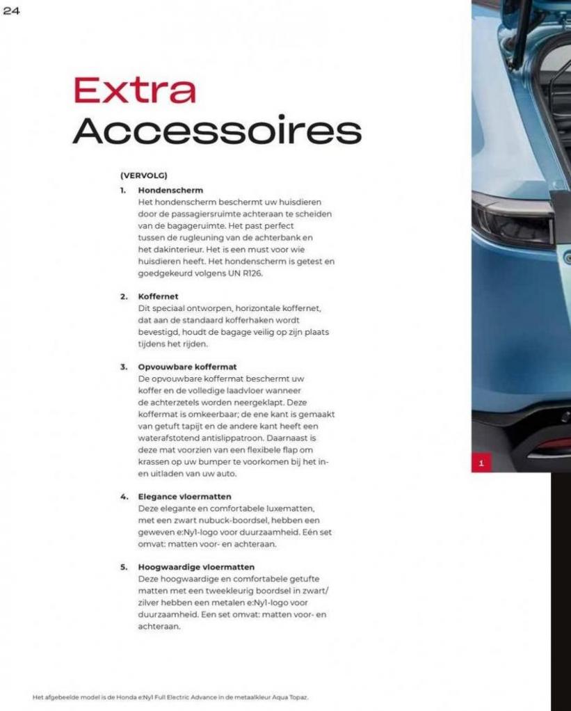 Honda e:Ny1 — Brochure Accessoires. Page 24