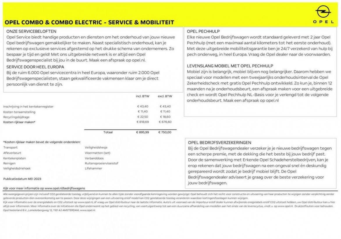 Prijslijst Combo Electric / Flex Crewcab. Page 9