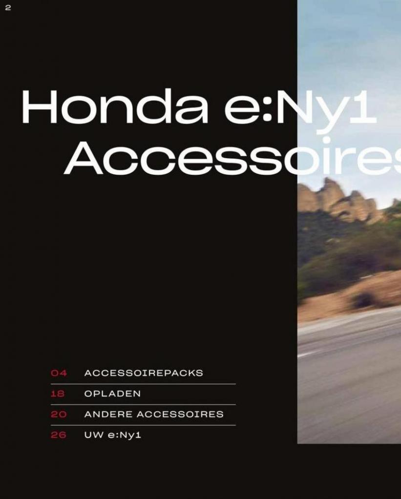 Honda e:Ny1 — Brochure Accessoires. Page 2