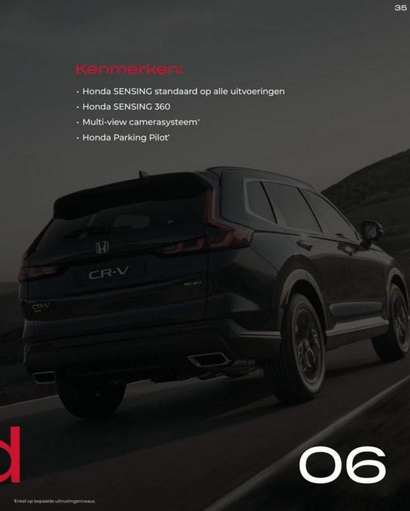 Honda CR-V e:HEV & e:PHEV — Brochure. Page 35
