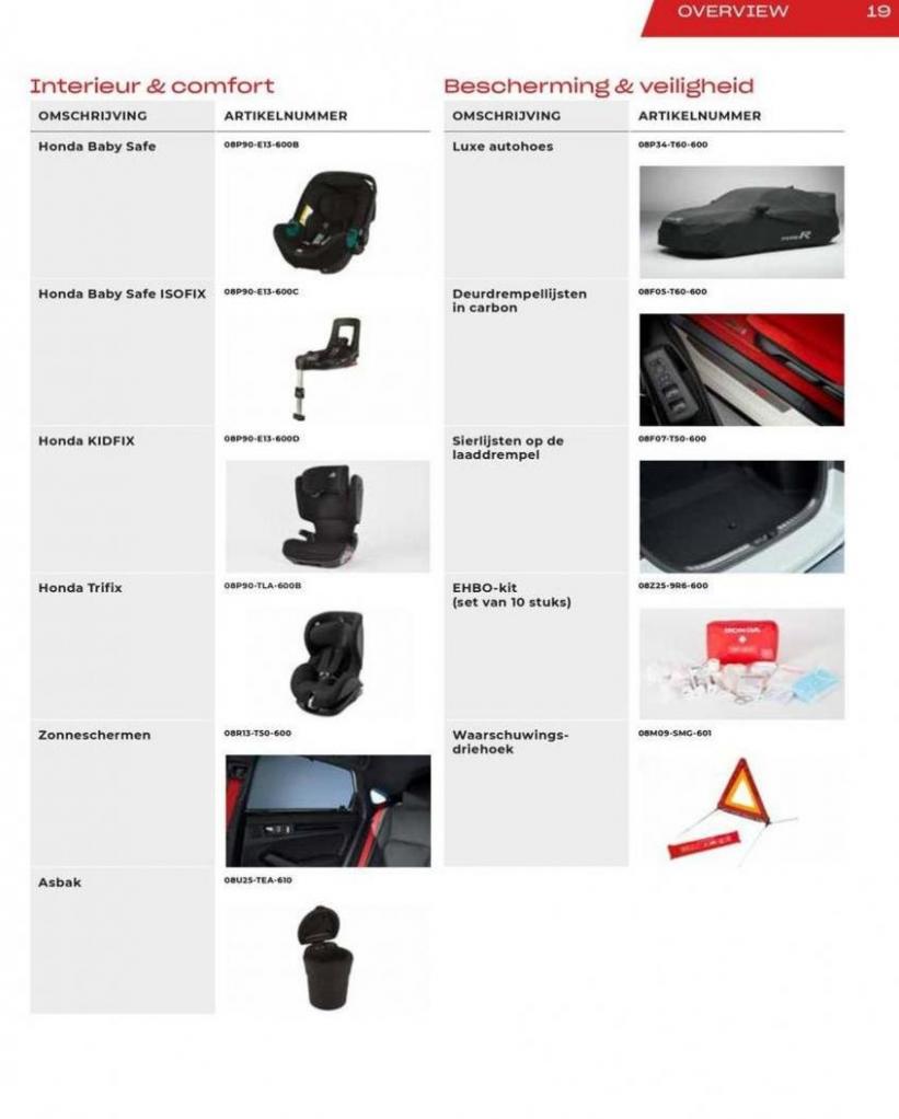 Honda Civic Type R — Brochure Accessoires. Page 19