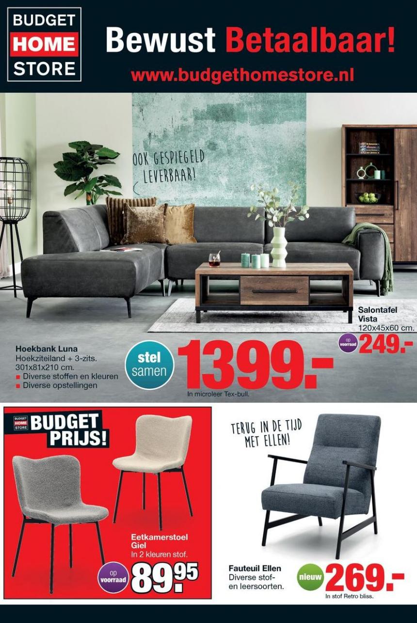 Budget Home Store folder. Page 1