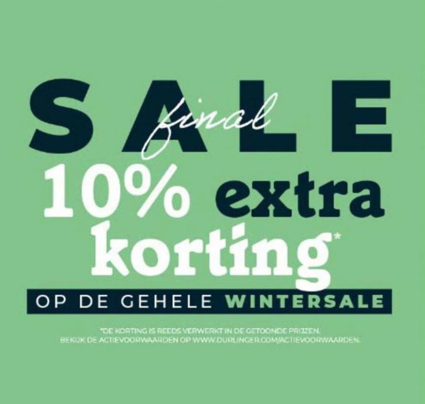 Final Sale 10% Extra Korting. Durlinger Schoenen. Week 10 (2024-03-20-2024-03-20)