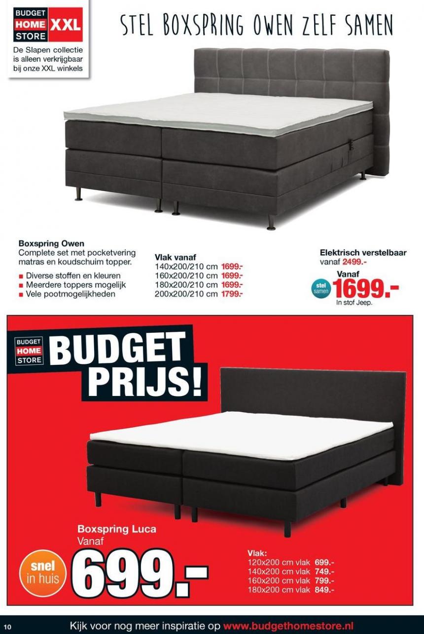 Budget Home Store folder. Page 10
