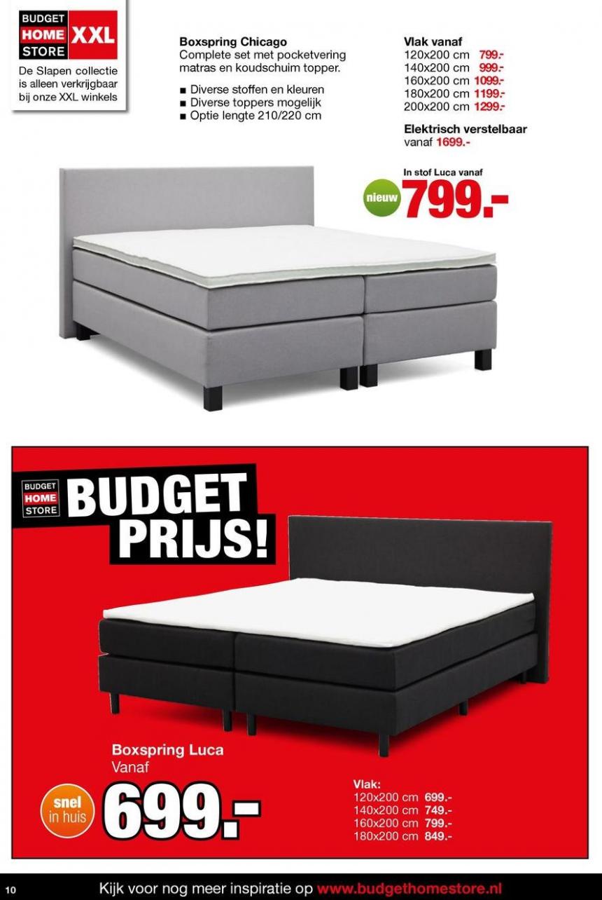 Budget Home Store folder. Page 10