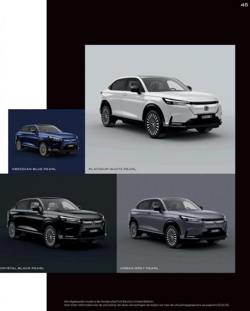 Honda e:Ny1 Limited Edition — Brochure. Page 45
