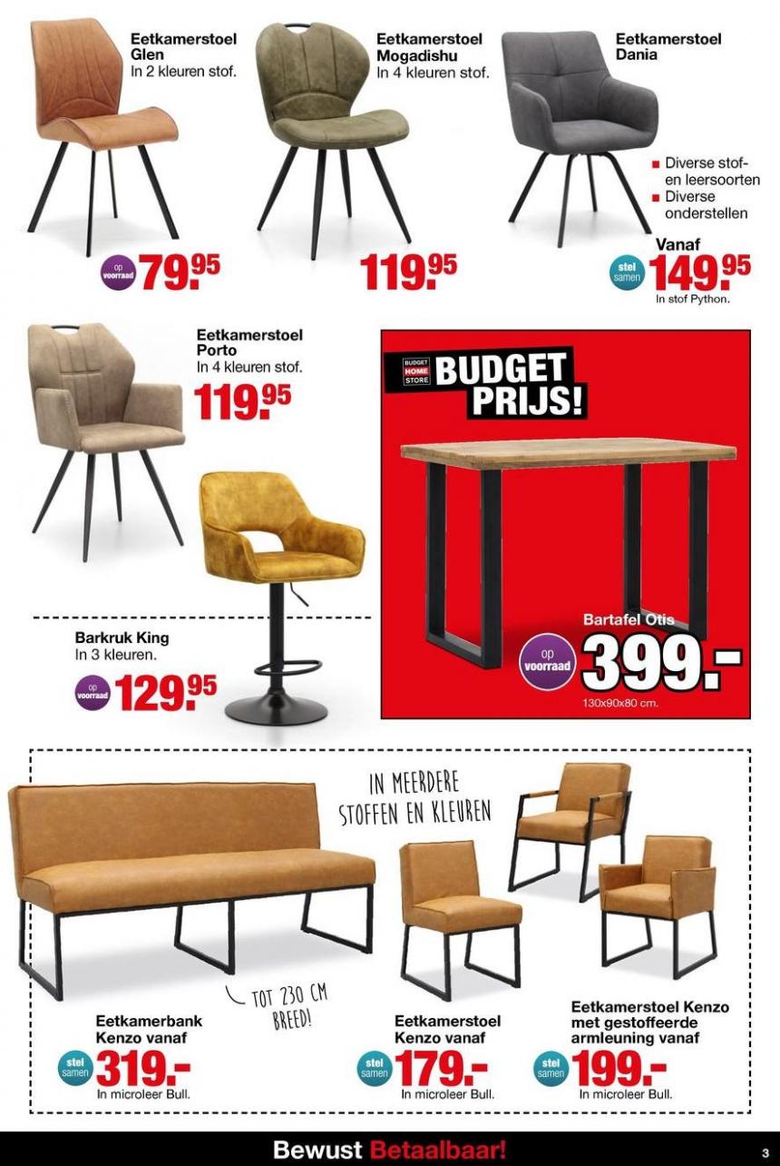 Budget Home Store folder. Page 3