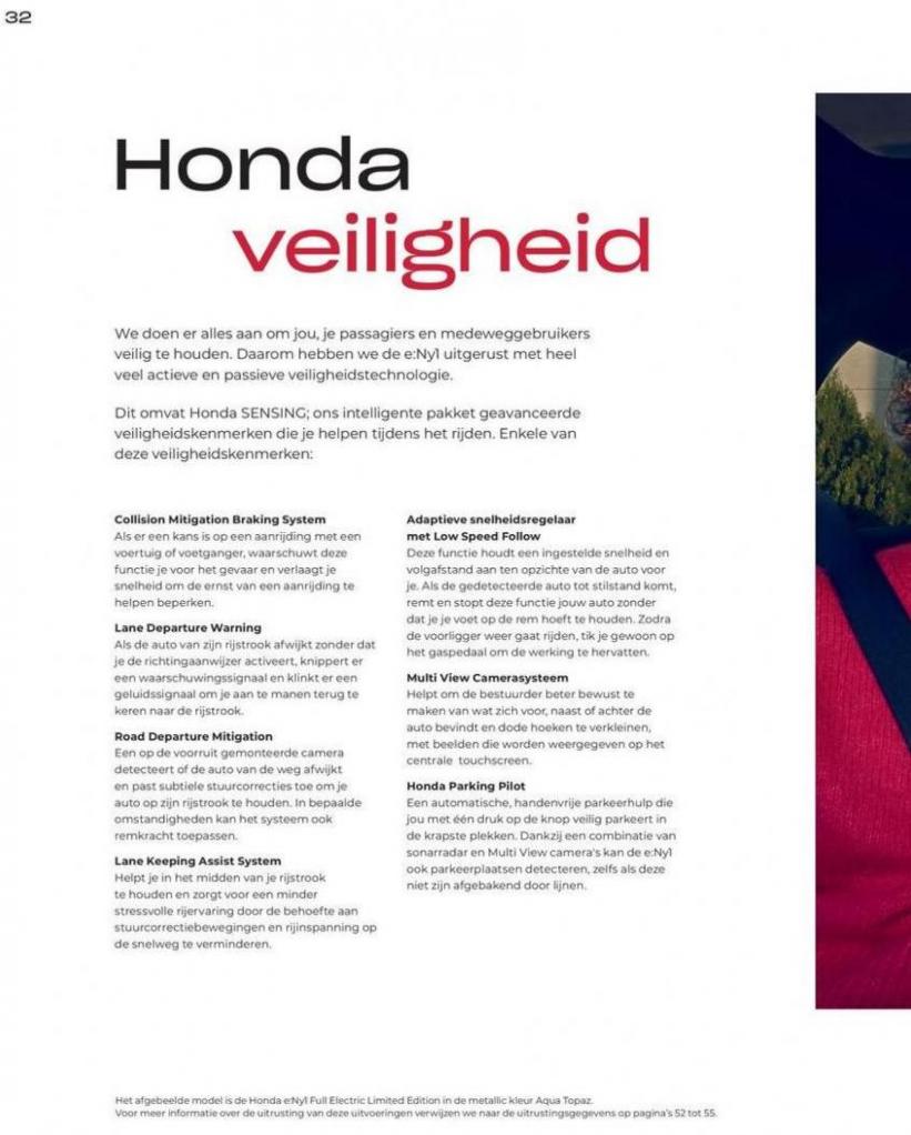 Honda e:Ny1 Limited Edition — Brochure. Page 32