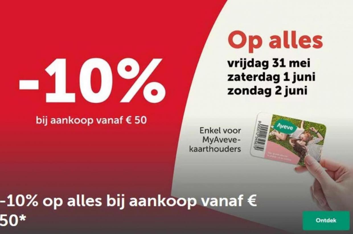 -10% bij aankoop vanaf € 50. Aveve. Week 22 (2024-06-02-2024-06-02)