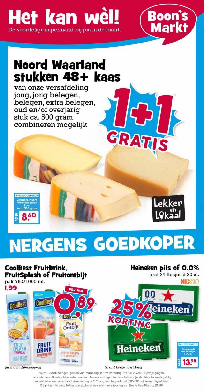 Aanbiedingen voor koopjesjagers. Boon's Markt. Week 28 (2024-07-28-2024-07-28)