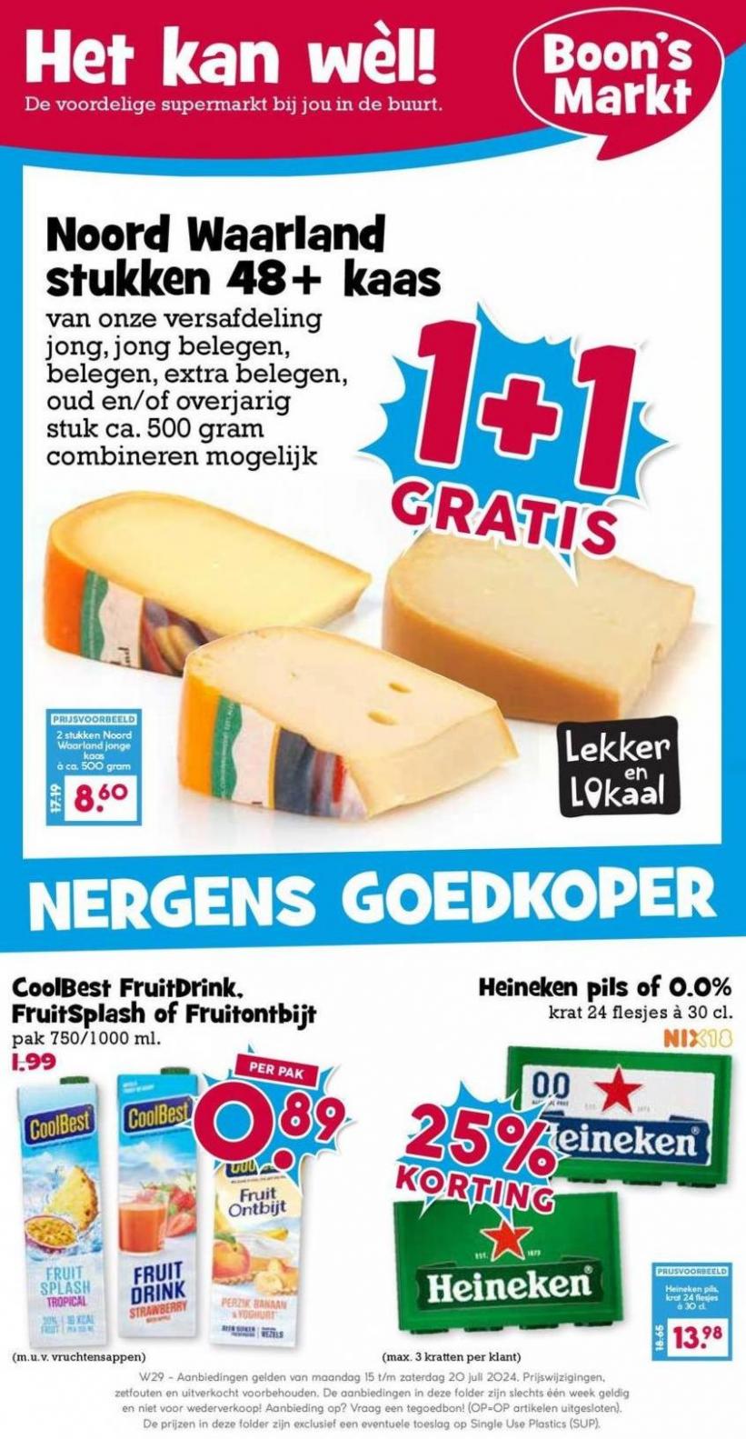 Aantrekkelijke speciale aanbiedingen voor iedereen. Boon's Markt. Week 29 (2024-08-01-2024-08-01)