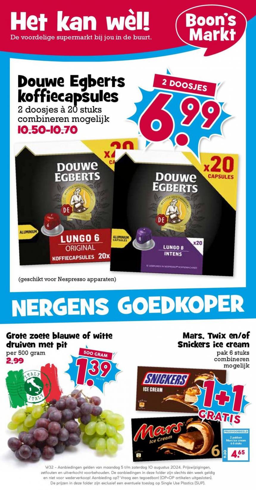 Geweldig aanbod voor koopjesjagers. Boon's Markt. Week 31 (2024-08-18-2024-08-18)